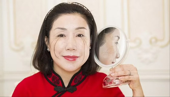 صاحبة أطول رموش بالعالم 