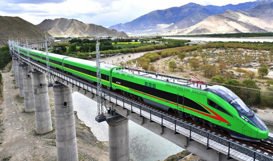 الصين تطلق قطار (سقف العالم) فائق السرعة.. يمر من جميع المقاطعات الصينية صورة رقم 2