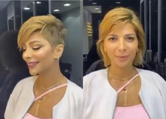 فيديو وصور: أصالة تظهر بلوك جديد بشعر ذهبي قصير.. ما رأيكم ؟ صورة رقم 1