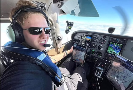 أصغر طيار يسافر حول العالم بمفرده خلال 6 أسابيع صورة رقم 5