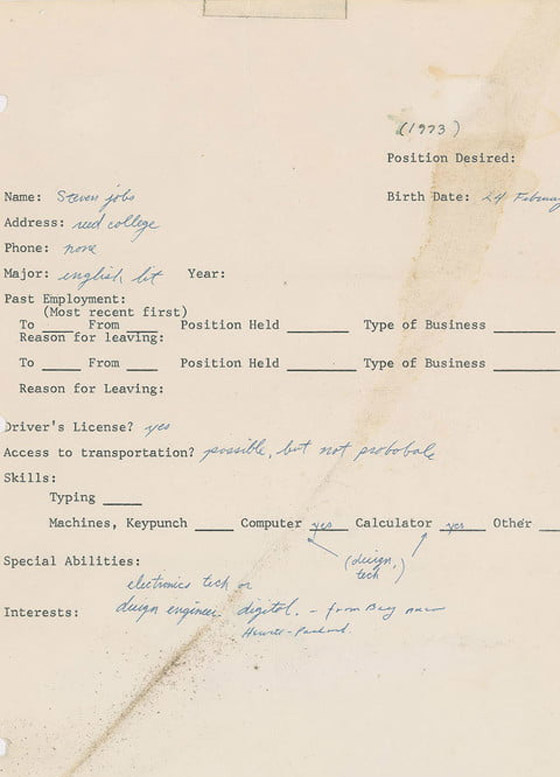 عرض طلب توظيف لستيف جوبز منذ عام 1973 بمزاد علني.. ما قيمته؟! صورة رقم 1