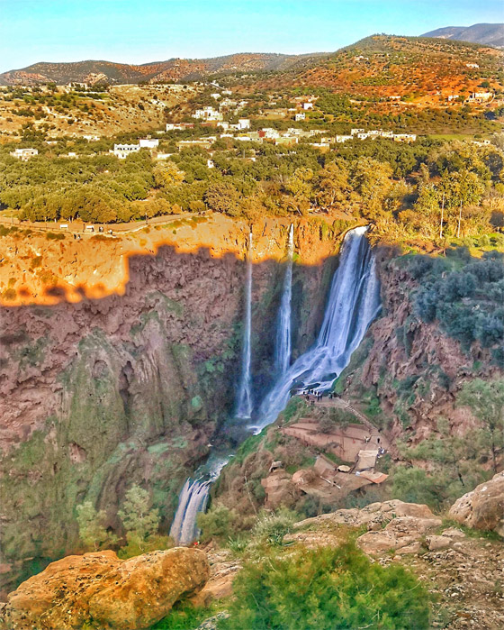 ركن الجنة.. مغامر يوثق رحلته المثيرة إلى إحدى أجمل شلالات المغرب صورة رقم 3