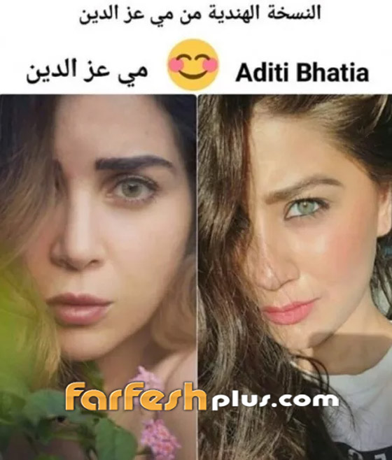 صور مي عز الدين وشبيهتها الهندية.. برأيكم من أجمل؟ صورة رقم 1 صور مي عز الدين وشبيهتها الهندية.. برأيكم من أجمل؟ صورة رقم 1