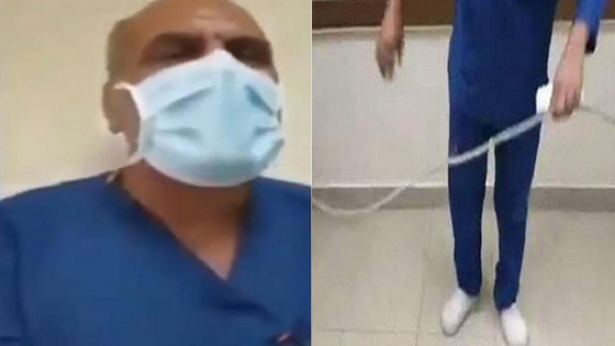 فيديو صادم: طبيب مصري يهين ممرض ويطالبه بالسجود لكلبه! صورة رقم 1 فيديو صادم: طبيب مصري يهين ممرض ويطالبه بالسجود لكلبه! صورة رقم 1