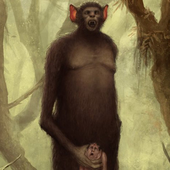 10 كائنات أسطورية مرعبة: طائر يمتص الدماء ووحش يقتل ضحاياه بعينه! صورة رقم 8