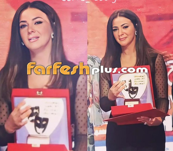 فيديو: دنيا سمير غانم تنهار باكية أثناء تسلم تكريم والديها صورة رقم 14