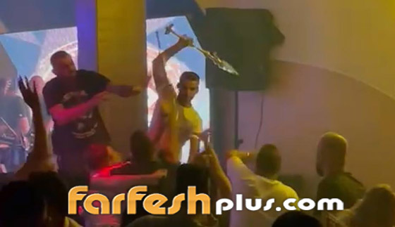 فيديو: شجار ساخن وضرب بالأيدي والصحون والنراجيل بحفل وديع الشيخ وإصابة نورهان صورة رقم 2