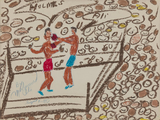 صور: لوحات للملاكم محمد علي تباع بالمزاد.. رسم بعضها بين مبارياته صورة رقم 12