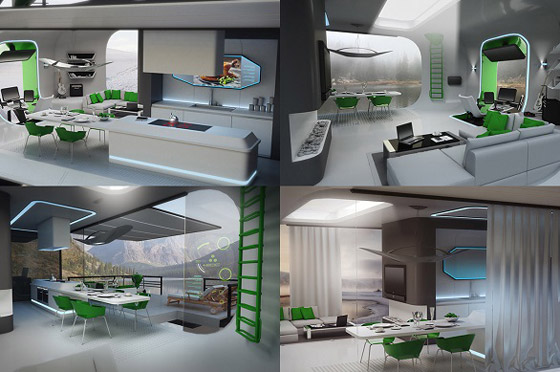 منزل متنقل مستقبلي بأرجل ميكانيكية لاجتياز التضاريس الصعبة صورة رقم 2