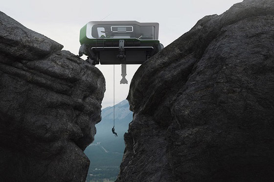 منزل متنقل مستقبلي بأرجل ميكانيكية لاجتياز التضاريس الصعبة صورة رقم 9