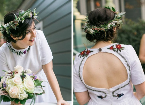 فتيات لم يختارن الفستان الأبيض في حفل زفافهن.. ملابسهن ستدهشك صورة رقم 5