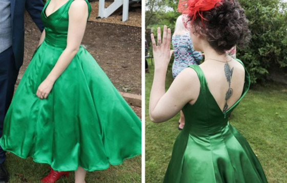 فتيات لم يختارن الفستان الأبيض في حفل زفافهن.. ملابسهن ستدهشك صورة رقم 12