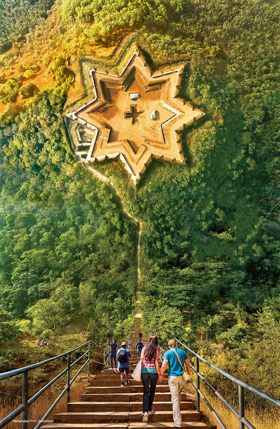 مصممة على شكل نجمة.. اكتشفوا ميزات قلعة مانجاراباد الفريدة في الهند صورة رقم 15 مصممة على شكل نجمة.. اكتشفوا ميزات قلعة مانجاراباد الفريدة في الهند صورة رقم 15