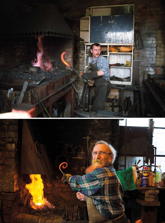 صور لنفس الأشخاص وفي الأماكن ذاتها لكن بعد عدة سنوات: شاهد تأثير الزمن صورة رقم 6