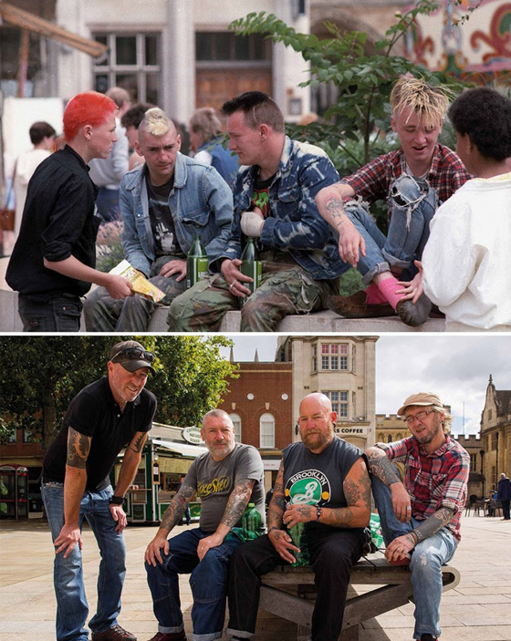 صور لنفس الأشخاص وفي الأماكن ذاتها لكن بعد عدة سنوات: شاهد تأثير الزمن صورة رقم 5