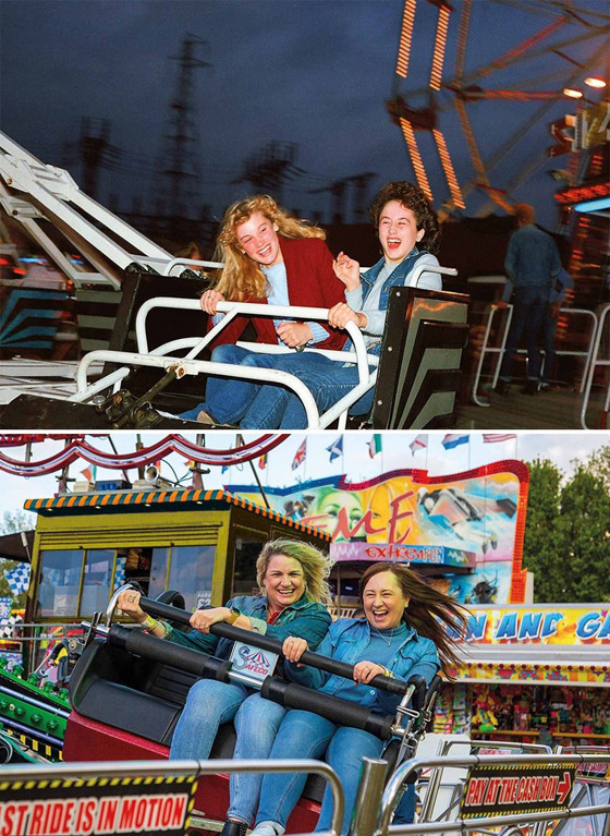 صور لنفس الأشخاص وفي الأماكن ذاتها لكن بعد عدة سنوات: شاهد تأثير الزمن صورة رقم 12