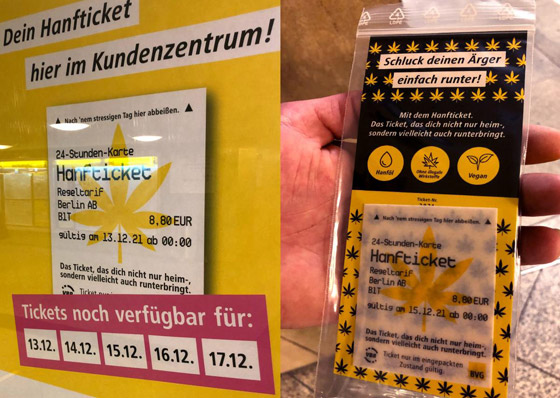 تذكرة صالحة للأكل بنكهة القنب! شركة نقل ألمانية تغري الركاب بعيد الميلاد صورة رقم 6