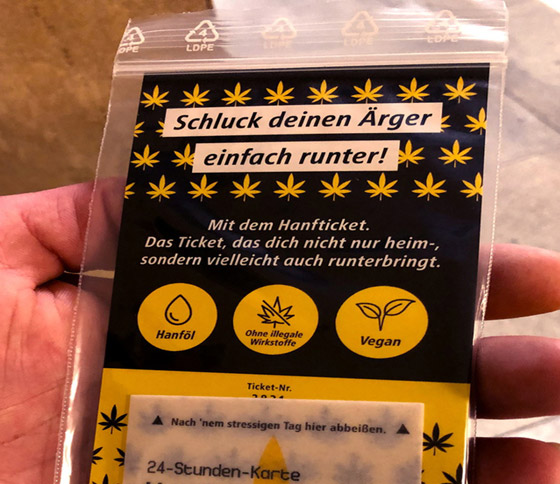 تذكرة صالحة للأكل بنكهة القنب! شركة نقل ألمانية تغري الركاب بعيد الميلاد صورة رقم 10