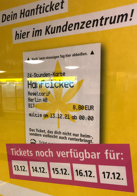 تذكرة صالحة للأكل بنكهة القنب! شركة نقل ألمانية تغري الركاب بعيد الميلاد صورة رقم 11