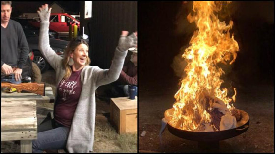 أغرب احتفال لسيدة بطلاقها من زوجها.. هذا ما فعلته بفستان زفافها! صورة رقم 6