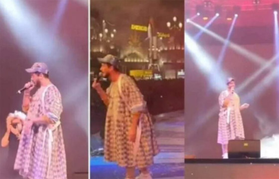 صور وفيديو :الفنان سعد المجرد يثير الجدل جراء إطلالته الغريبة في حفل بدبي صورة رقم 5