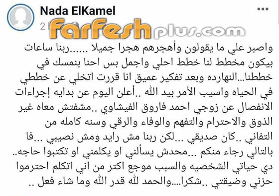 إعلان طلاق أحمد الفيشاوي وندى الكامل.. هل كانت قبلات المهرجانات مجرد تمثيل؟ صورة رقم 1