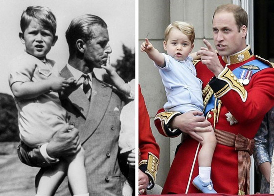 صور: لحظات متشابهة بحياة أفراد العائلة المالكة البريطانية.. تثير الدهشة! صورة رقم 4