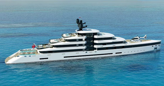 بالصور:يخت فاخر مصمم ليبدو كناطحة سحاب فخمة صورة رقم 1