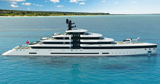 بالصور:يخت فاخر مصمم ليبدو كناطحة سحاب فخمة صورة رقم 4