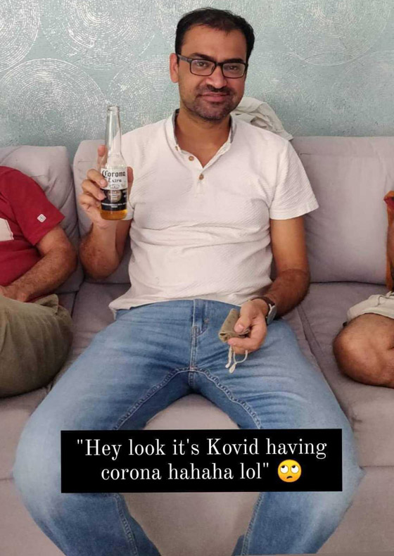 هندي يثير ضجة: اسمي كوفيد ولست فيروسا.. أنا 