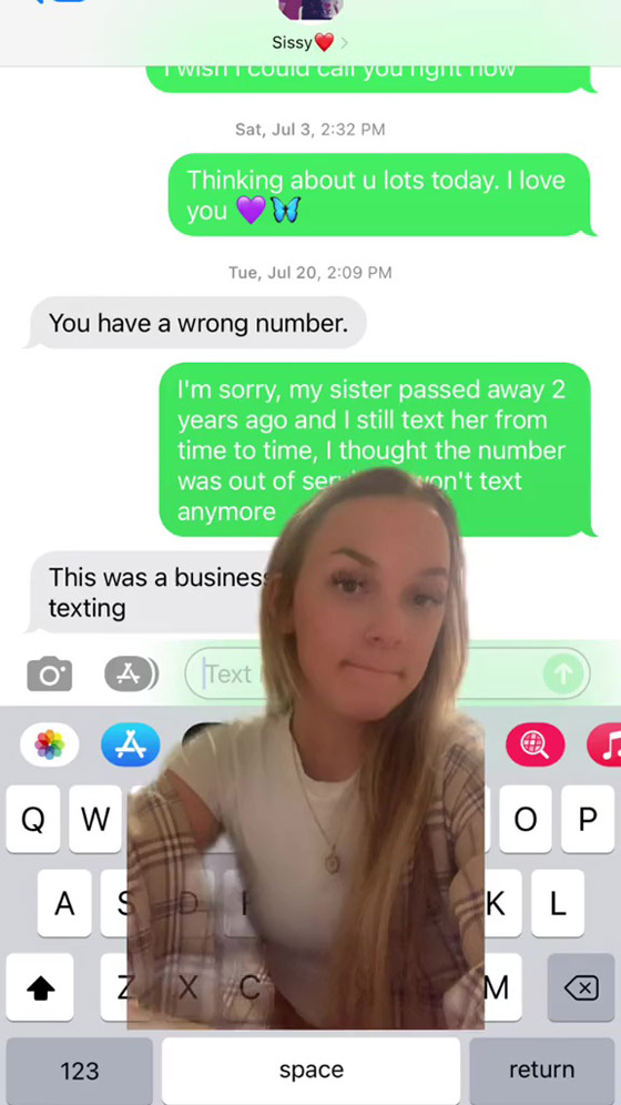 تراسل رقم شقيقتها المتوفاة فتتلقى رداً مفاجئاً صورة رقم 2