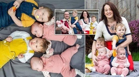 تتحدى التوقعات بإنجاب 4 توائم صورة رقم 5