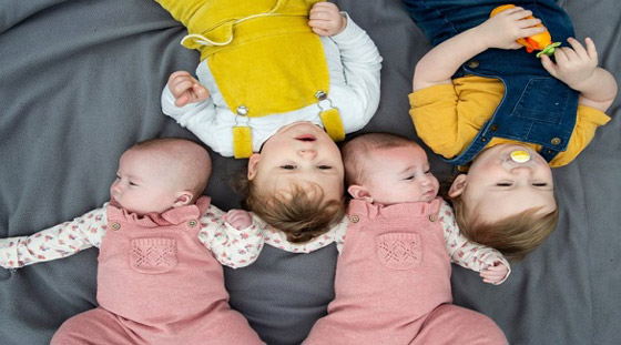 تتحدى التوقعات بإنجاب 4 توائم صورة رقم 2