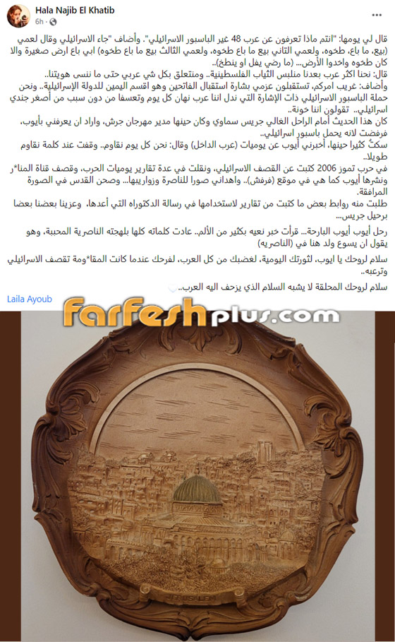 الإعلامية اللبنانية هلا الخطيب تنعي مؤسس موقع فرفش أيوب نعمة أيوب: السلام لروحك، لثورتك ولغضبك صورة رقم 1