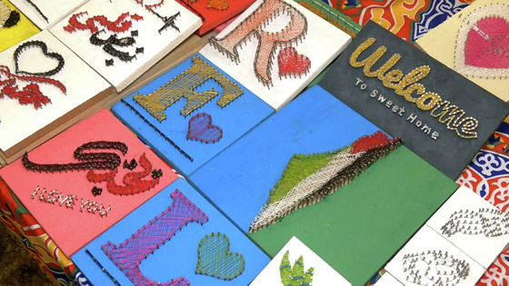 بالفيديو: فلسطيني يشكل لوحات فنية رائعة بالمسمار والخيط صورة رقم 4