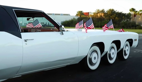 أطول سيارة بالعالم تدخل موسوعة غينيس.. طولها 30م وتحملها 26 عجلة! صورة رقم 3