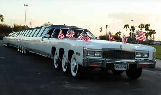 أطول سيارة بالعالم تدخل موسوعة غينيس.. طولها 30م وتحملها 26 عجلة! صورة رقم 4