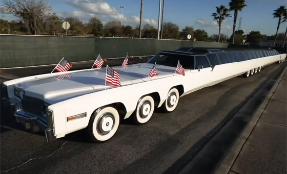 أطول سيارة بالعالم تدخل موسوعة غينيس.. طولها 30م وتحملها 26 عجلة! صورة رقم 11