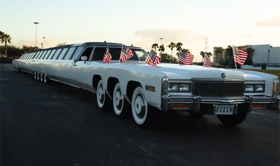 أطول سيارة بالعالم تدخل موسوعة غينيس.. طولها 30م وتحملها 26 عجلة! صورة رقم 12