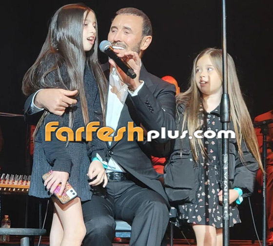 صور كاظم الساهر مع حفيدتيه في احدث ظهور بعد غياب 3 سنوات.. كبروا صورة رقم 2