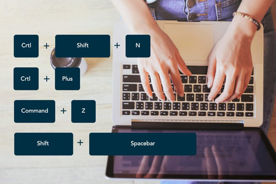 اختصارات لوحة المفاتيح اختصارات لوحة المفاتيح