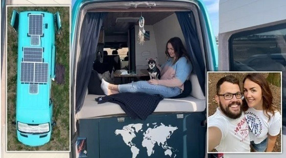 يوفران آلاف الدولارات عبر تحويل سيارة فان إلى منزل أحلامهما صورة رقم 1