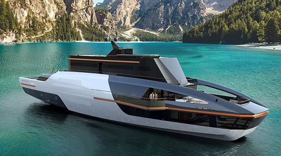 يخت فاخر صديق للبيئة يمكنه الطيران باستخدام المنطاد صورة رقم 2