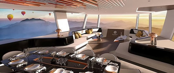 يخت فاخر صديق للبيئة يمكنه الطيران باستخدام المنطاد صورة رقم 3