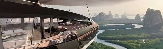 يخت فاخر صديق للبيئة يمكنه الطيران باستخدام المنطاد صورة رقم 5