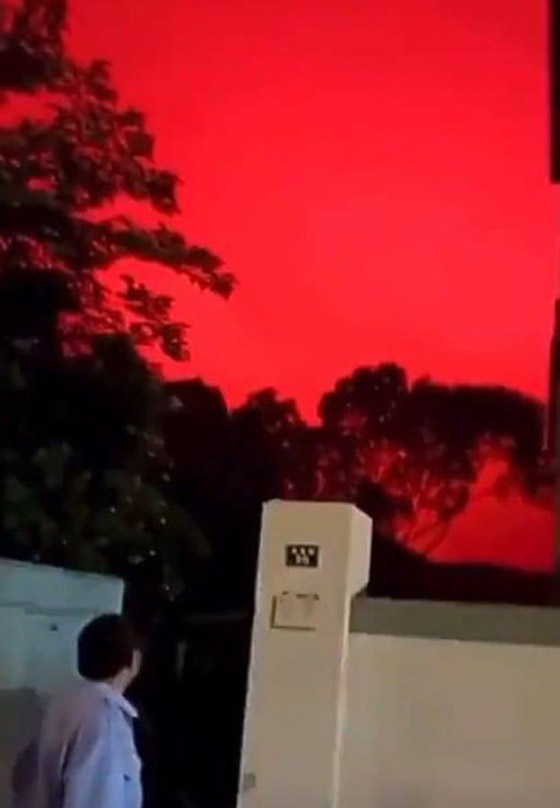 ظاهرة غريبة تثير الرعب في الصين.. فجأة تحولت السماء للون الأحمر! صورة رقم 3