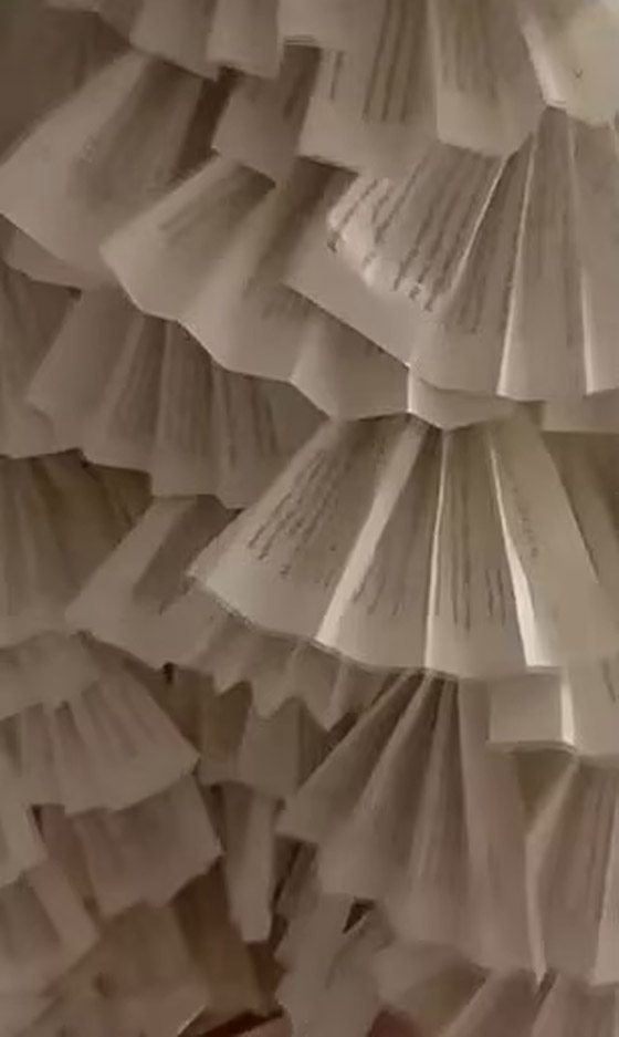 طالبة أمريكية ترتدي فستانا من 