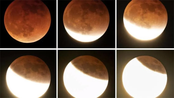 فيديو وصور.. خسوف كلي يُظهر 