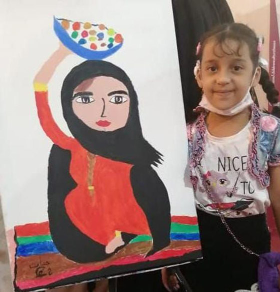 موهوبة بالفطرة.. جنات العراقية تعيد رسم الوجوه من جديد صورة رقم 6