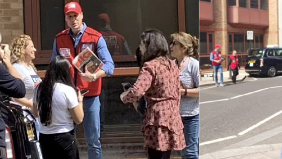 فيديو وصور: الأمير وليام يبيع مجلة خاصة بالفقراء للمارة في شوارع لندن صورة رقم 1 فيديو وصور: الأمير وليام يبيع مجلة خاصة بالفقراء للمارة في شوارع لندن صورة رقم 1